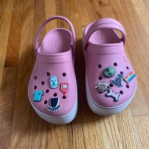 Croc platforms w charms